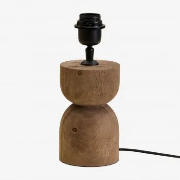 Diniz Tafellampvoet Mangohout & ↑15 Cm - Sklum