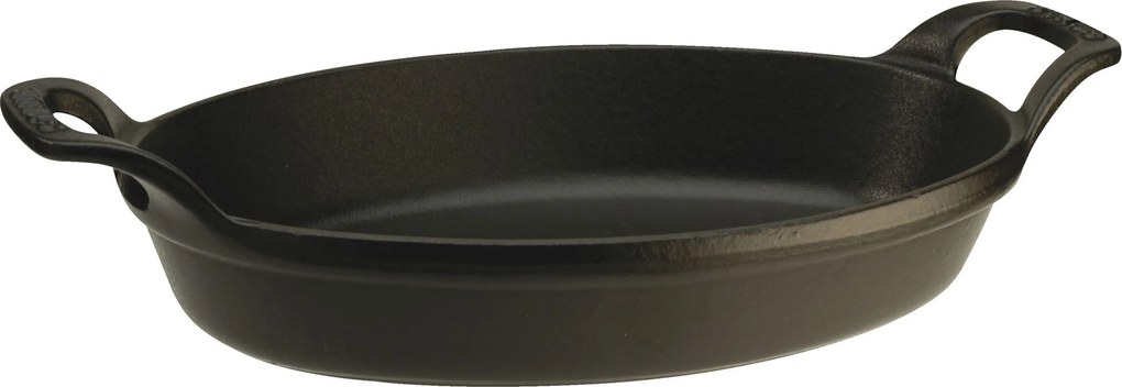 Staub Specialities Ovenschaal 28 cm, Ovaal, Zwart - Specialities - Staub