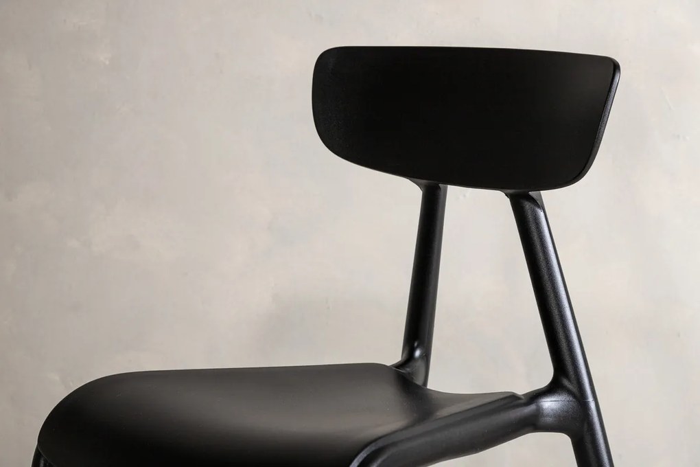 Jörn Eetkamerstoel - Carina  - Zwart - Kunststof - Jörn