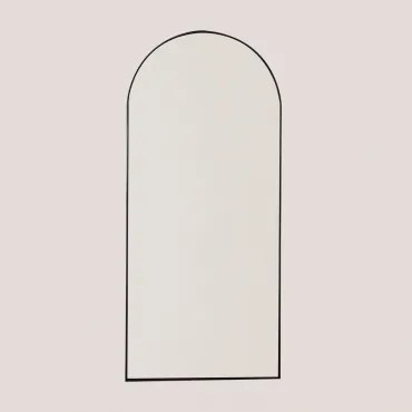 Belm Metalen Wandspiegel Zwart & 80 X 180 Cm - Sklum