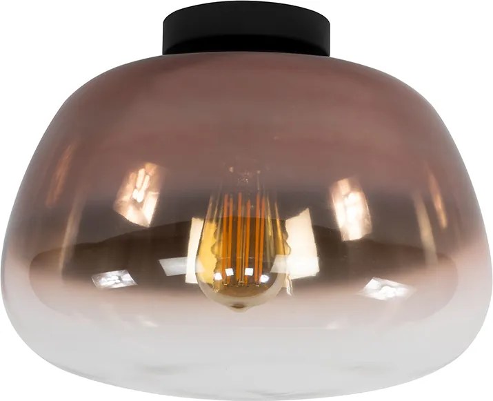 Plafondlamp Gecoat Glas Bruin