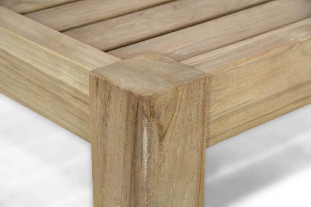 Hoek loungeset 5 personen Teak Old teak greywash Santika Furniture Santika Cantik