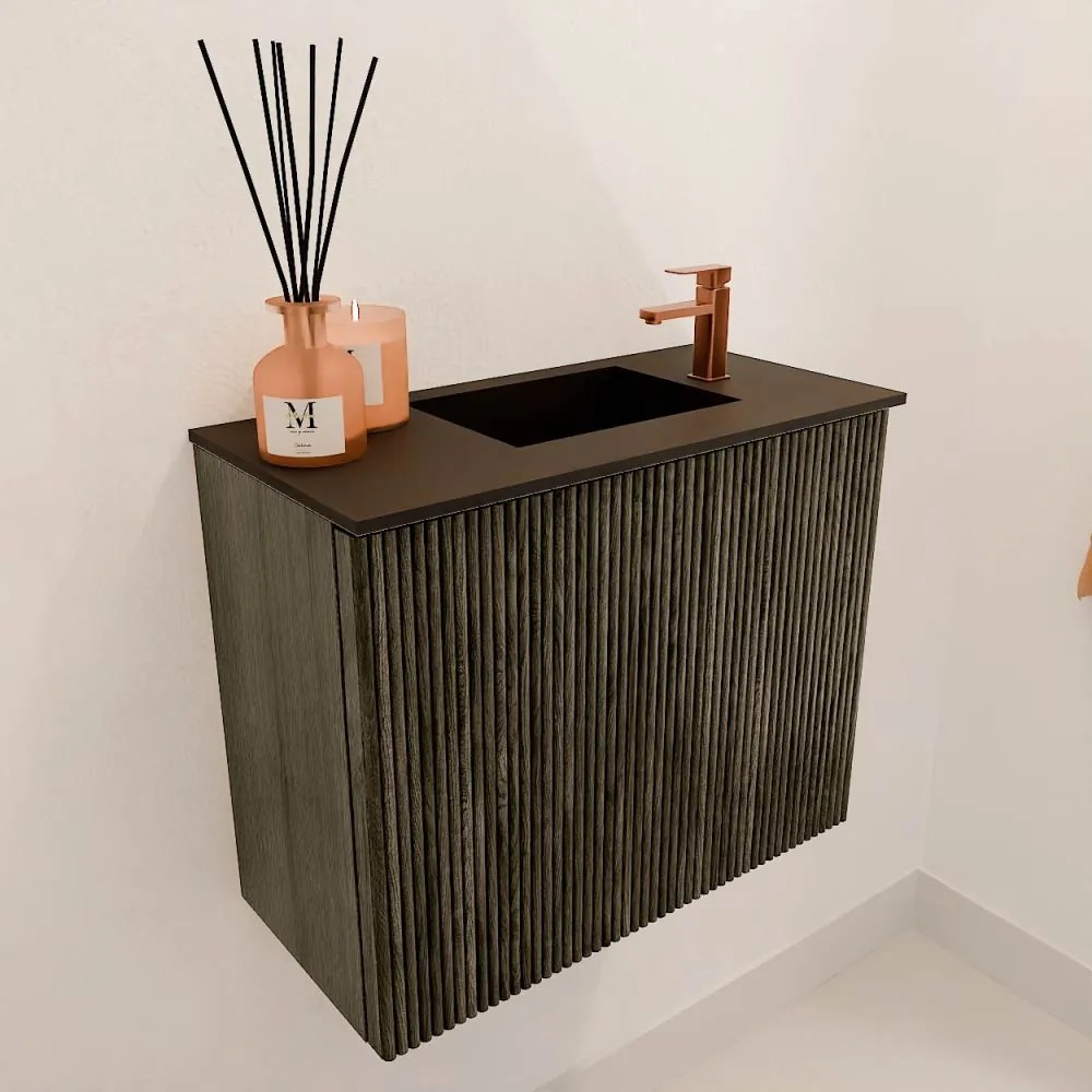 Mondiaz Joya 50cm toiletmeubel shadow met wastafel faye rechts 1 kraangat urban