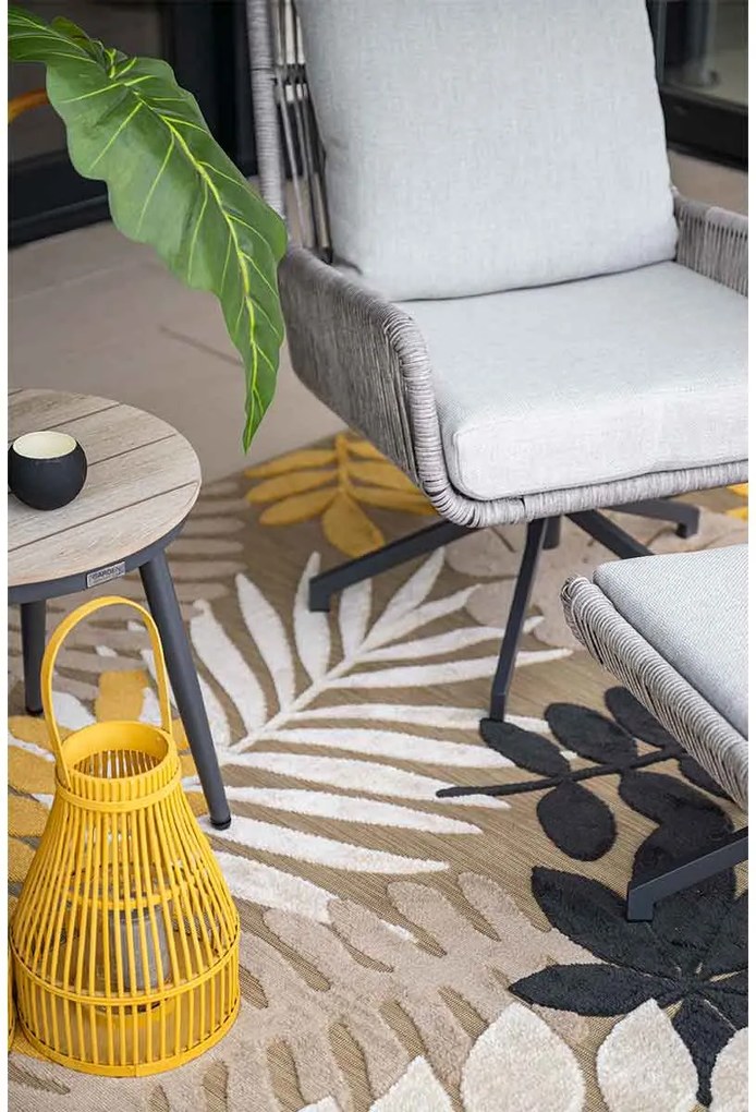 Garden Impressions Bosh draaibare loungestoelen - Lucas bijzettafel Ø50x48 cm