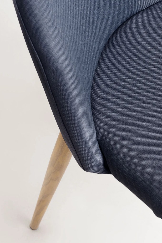 Set 4 Vint Stoffen Stoelen