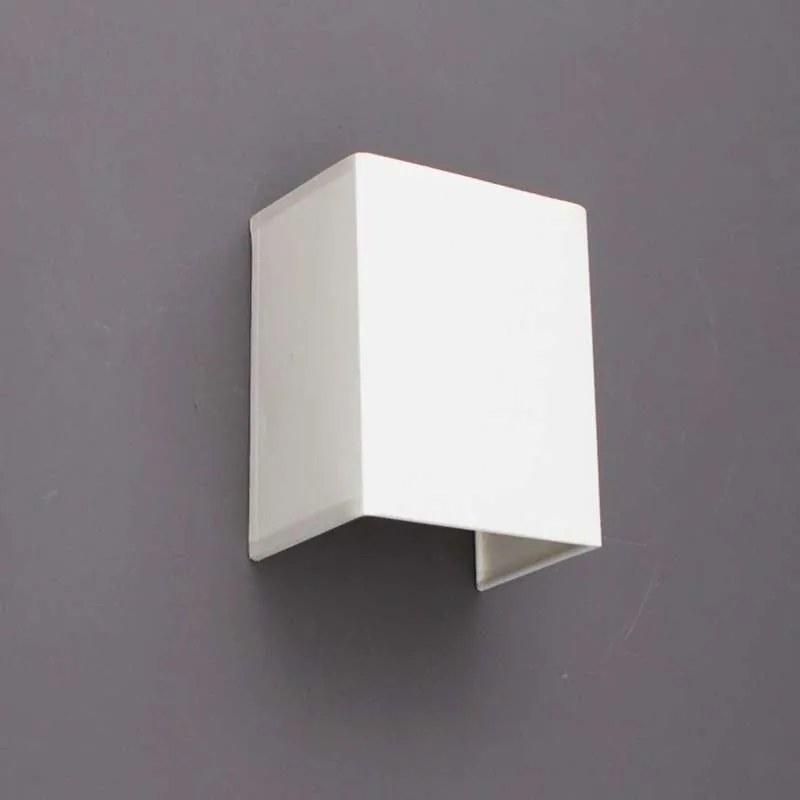Landelijke wandlamp wit met stoffen kap - Vete Design, Modern E27 Binnenverlichting Lamp