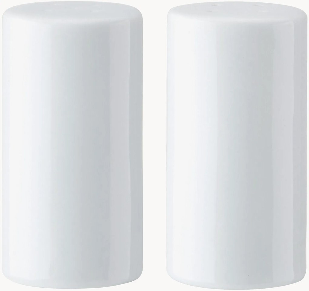 Porseleinen zout- en peperstrooiers Chalk