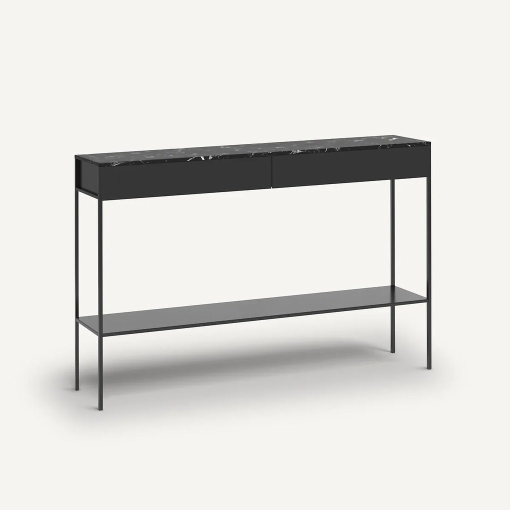 Wandtafel met tafelblad in marmer Fébée
