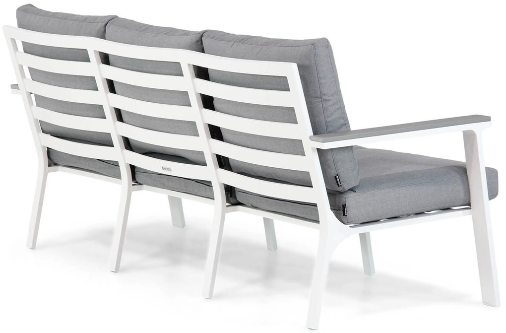 Stoel en Bank Loungeset 4 personen Aluminium Wit Lifestyle Garden Furniture Palazzo