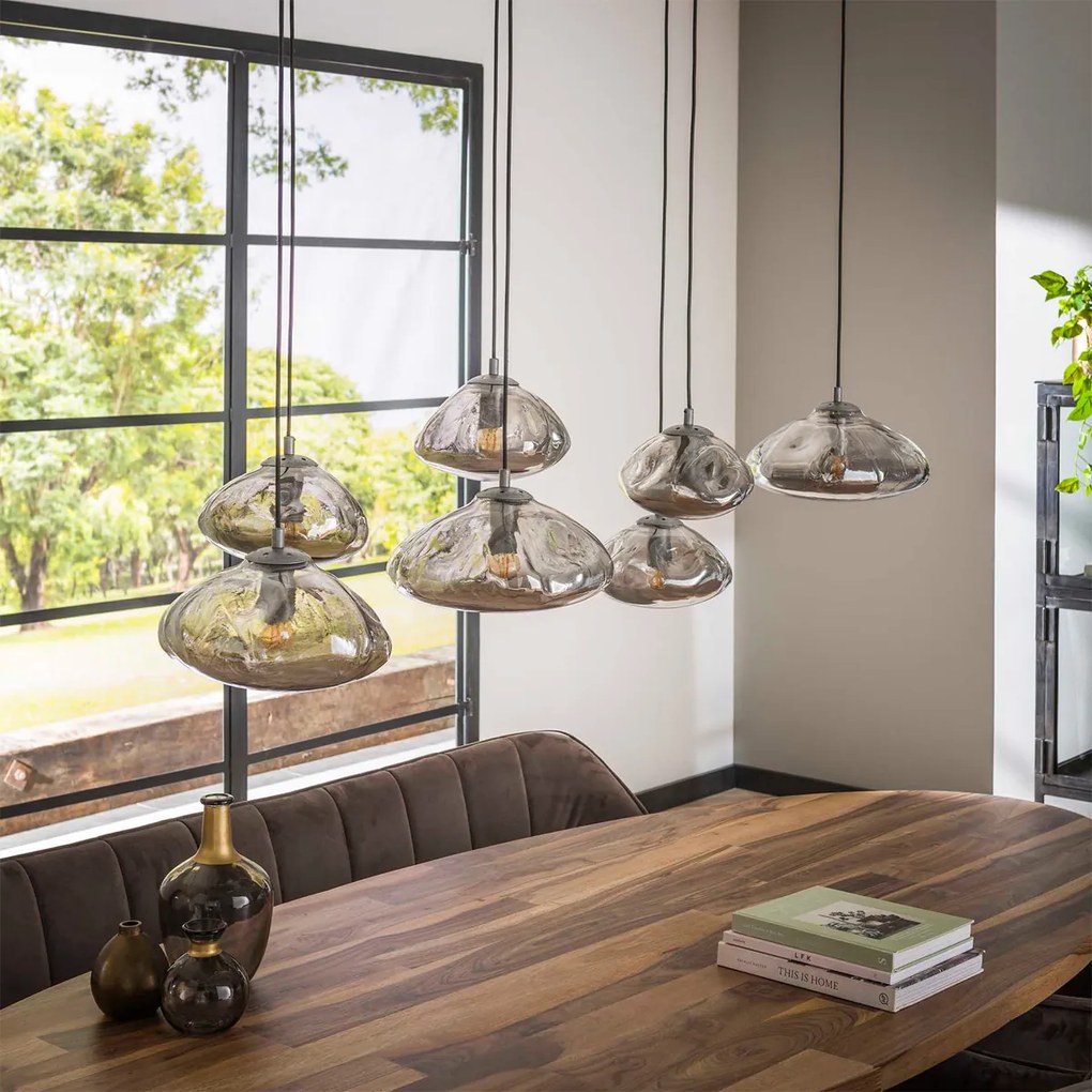 Hanglamp Glas Met Metaal