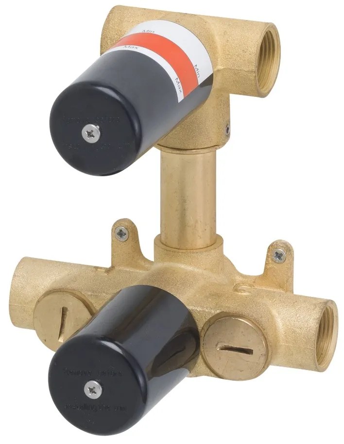 Mueller Gold inbouw regendouche met 20cm hoofddouche en plafondarm 15cm messing geborsteld