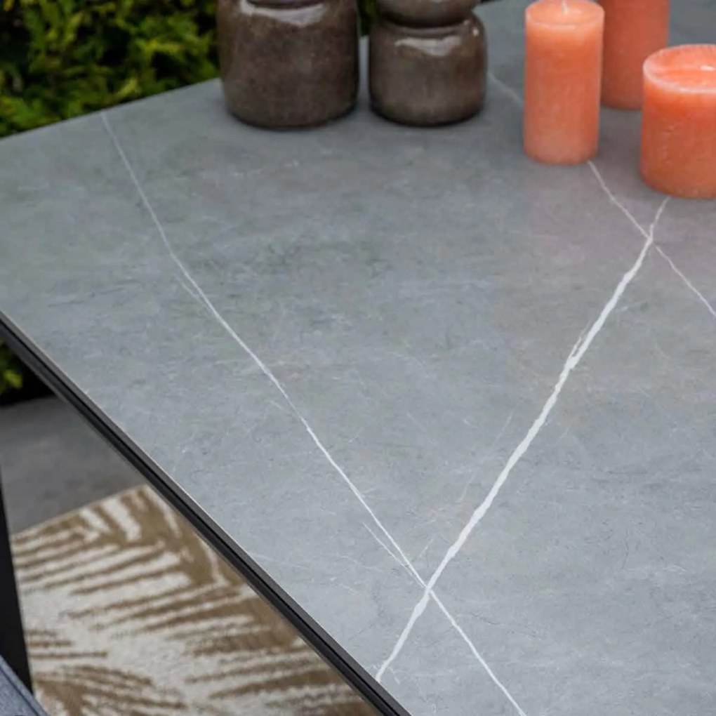 Garden Impressions Skala tuintafel 160 x 90 – donker grijs
