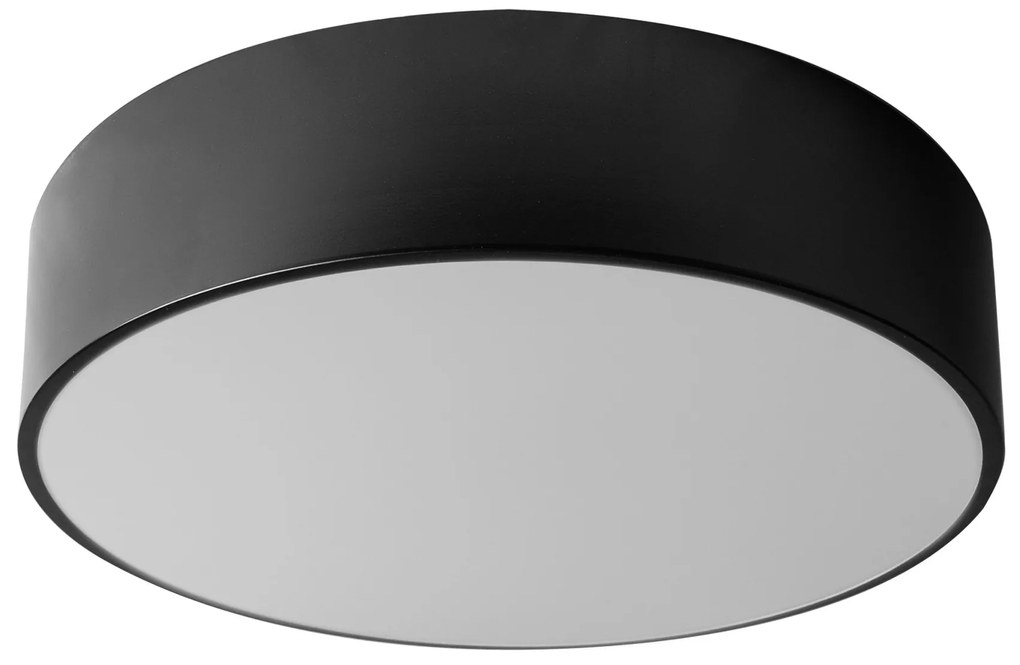 Plafond Lamp 30cm Rond Zwart Plafond app640-3c