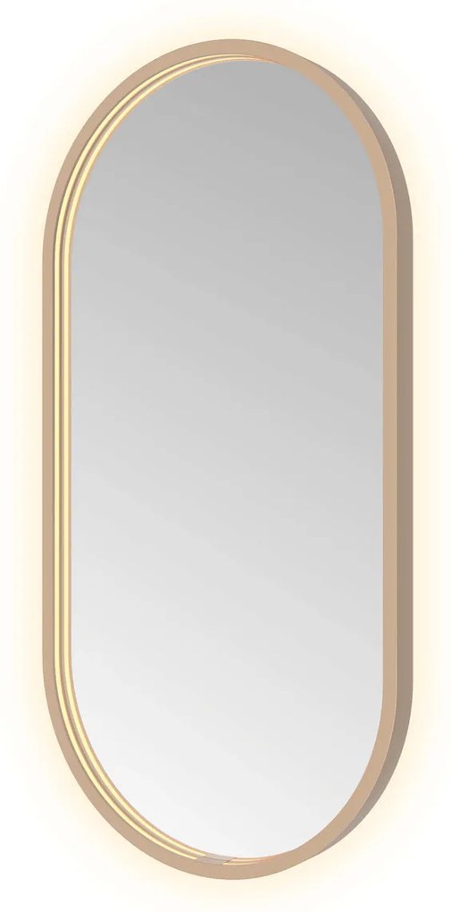 Hotbath &More Oval spiegel ovaal 40x80cm geborsteld koper PVD
