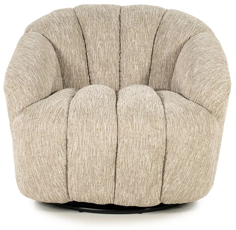 Schelpvormig Fauteuil Taupe