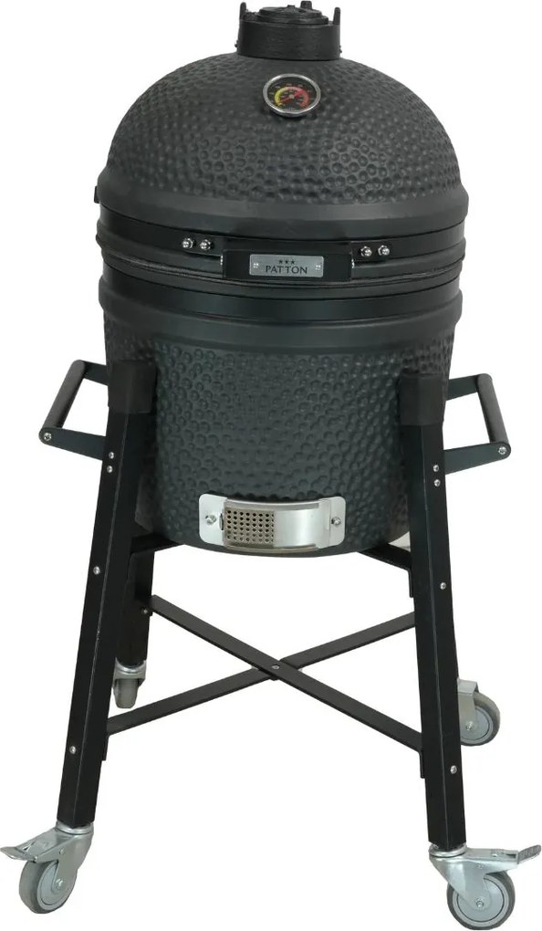Patton Premium Kamado 15 inch met onderstel - zwart