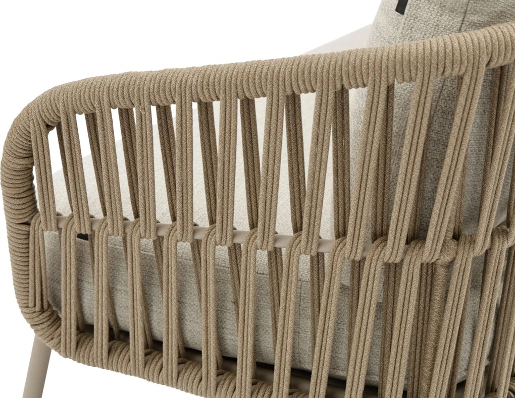 Stoel en Bank Loungeset 5 personen Rope Zand/Beige  Coco Elara/Fire