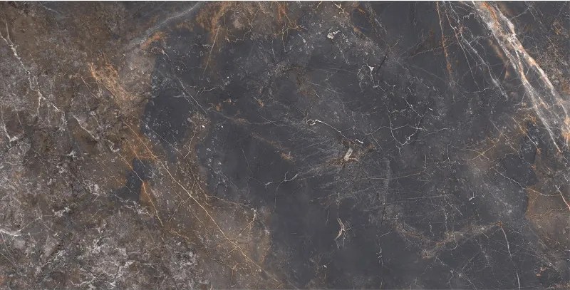 Mexen Visby Zwart geglazuurd gerectificeerd gres G1, vloer- en wandtegel 120 x 60 cm, carving - TL428-120-060-02