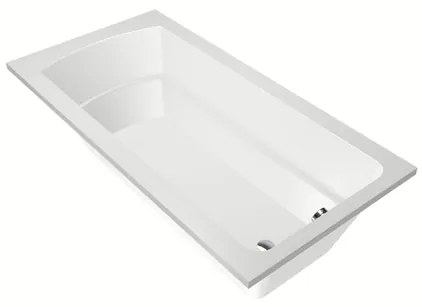 Xenz Bodysize Ligbad - 180x90x48 - afvoer uiteinde - acryl - wit 6974-01