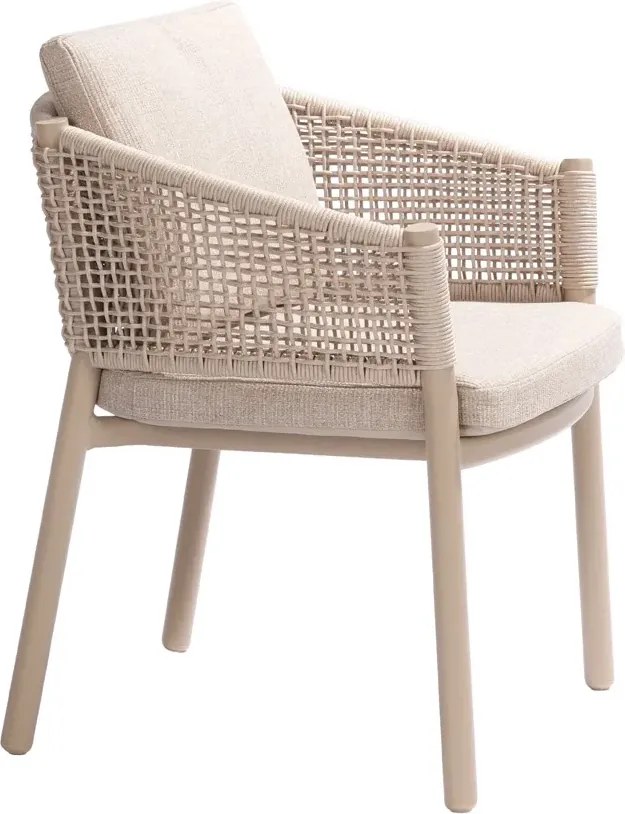 Taste by 4 Seasons Virello tuinstoel Latte Tuinstoel beige weerbestendig