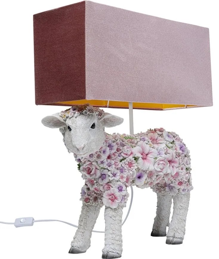 Kare Design Flower Sheep Tafellamp - B56 X D49 X H64 Cm