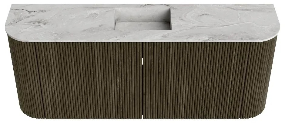 Mondiaz Joya DLux 105cm toiletmeubel ronding links/rechts shadow met wastafel faye midden 1 kraangat glace