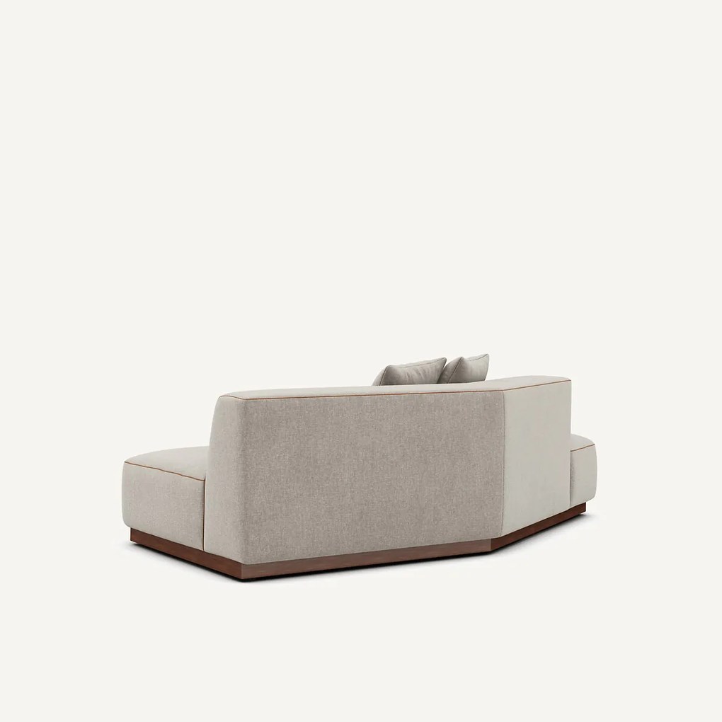 Halve zetel links in chenille fluweel, JACOPO