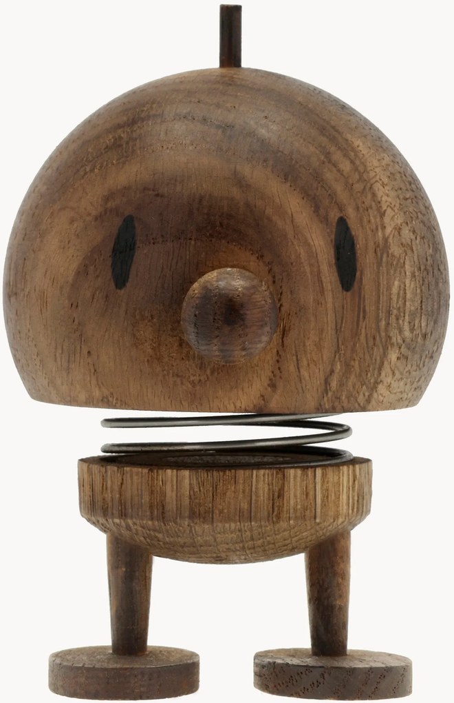 Decoratief object Bumble van eikenhout, H 11 cm