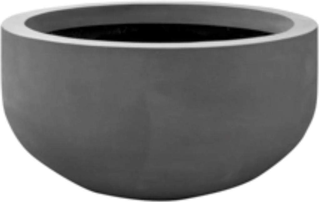 Bloempot City bowl s natural 50x92 cm grey rond