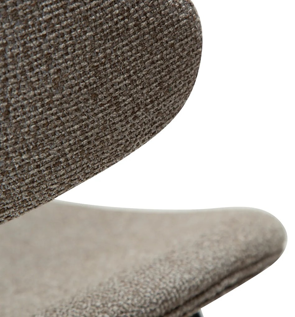 Dan-Form Napoleon Design Eetkamerstoel Grijsbruin Boucle