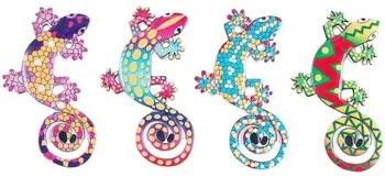 Beeldjes Multicolour Signes Grimalt  Magnetische Lizard In September 4U