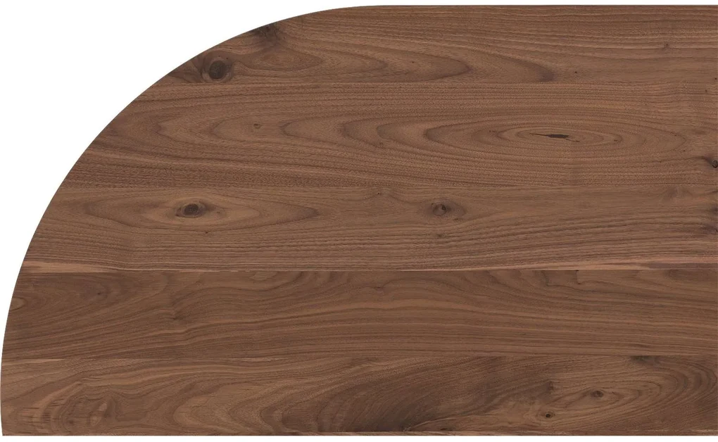 Goossens Excellent Eettafel Floyd, Semi rond 220 x 100 cm