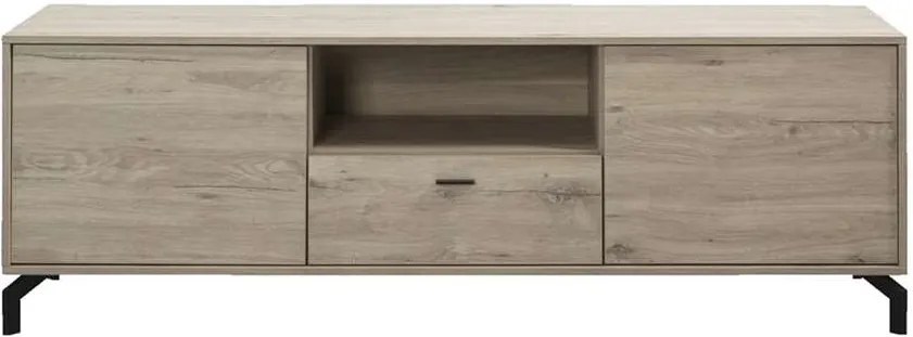 TV-meubel Timon - vergrijsd eiken - 60x180x50 cm - Leen Bakker