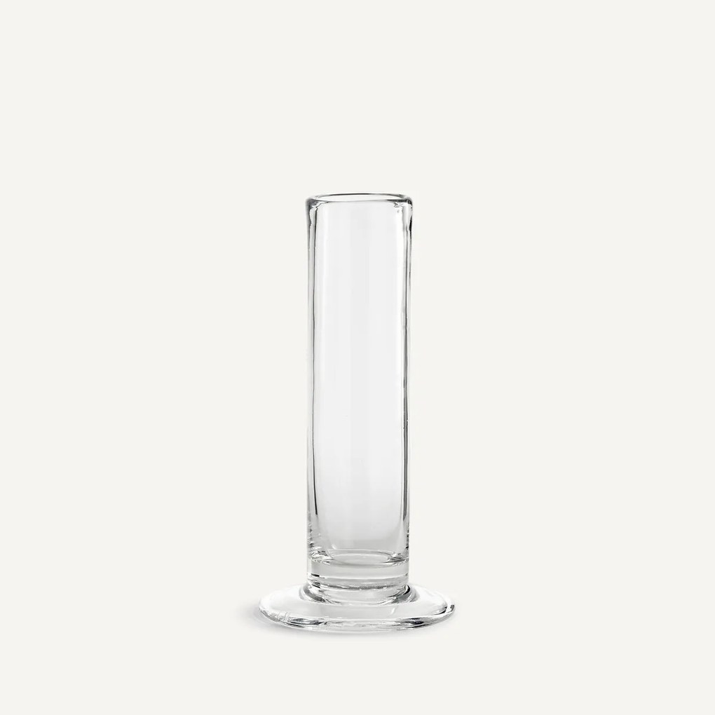 Rechte cilindervormige glazen vaas, H24 cm, Stille