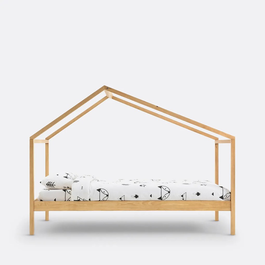 Caban bed in massief dennenhout met lattenbodem Spidou