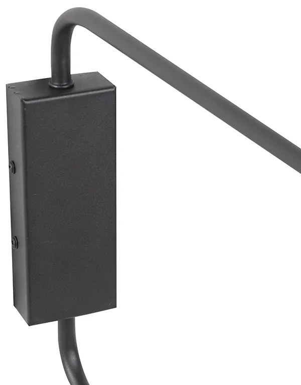 Smart wandlamp zwart 2-lichts verstelbaar incl. Wifi A60 - Lune