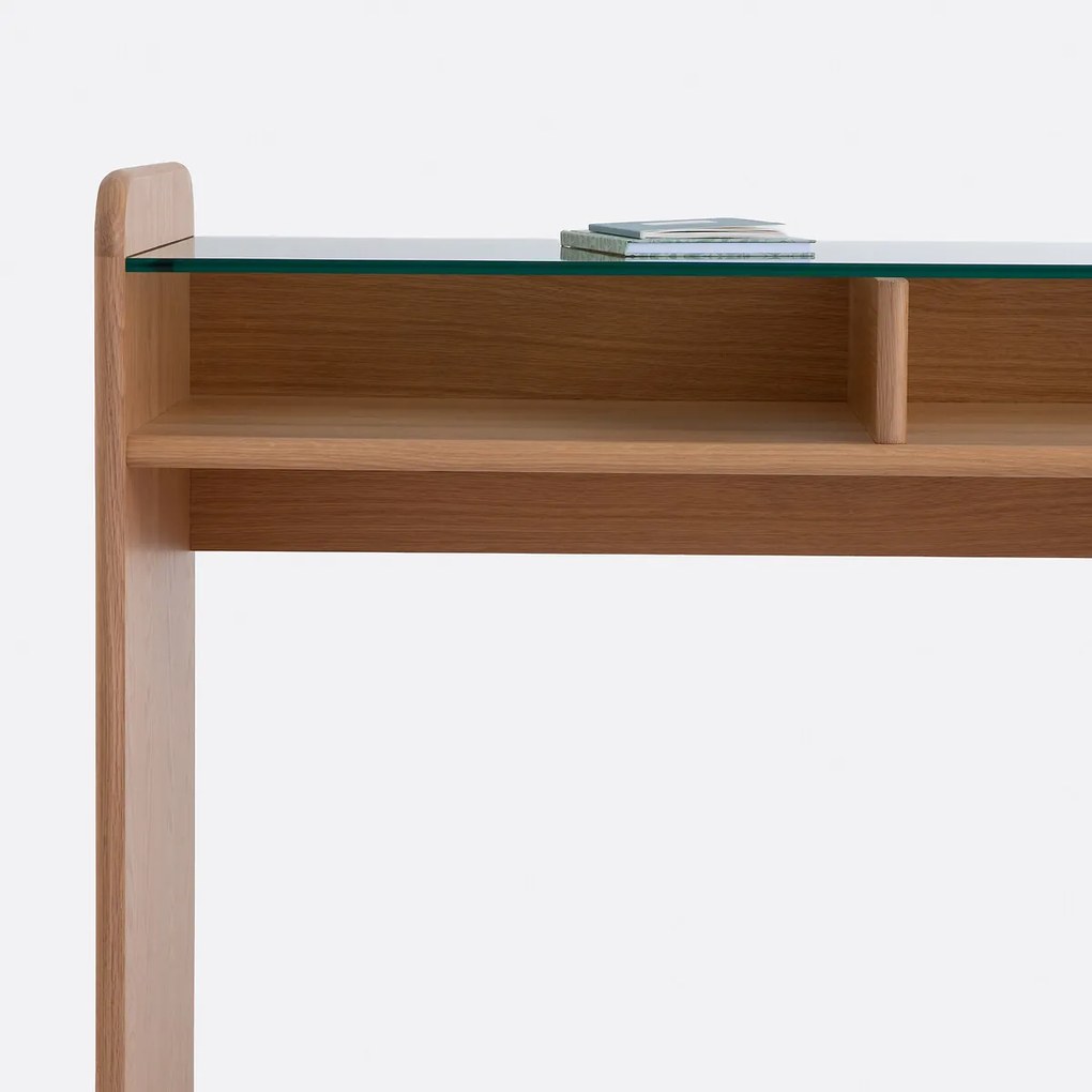 Bureau met gehard glazen blad, Ericson