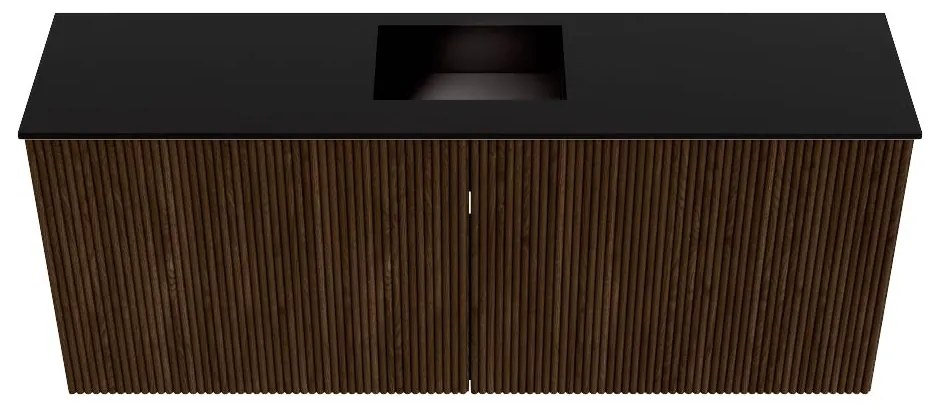 Mondiaz Joya 100cm toiletmeubel walnut met wastafel faye midden 1 kraangat urban