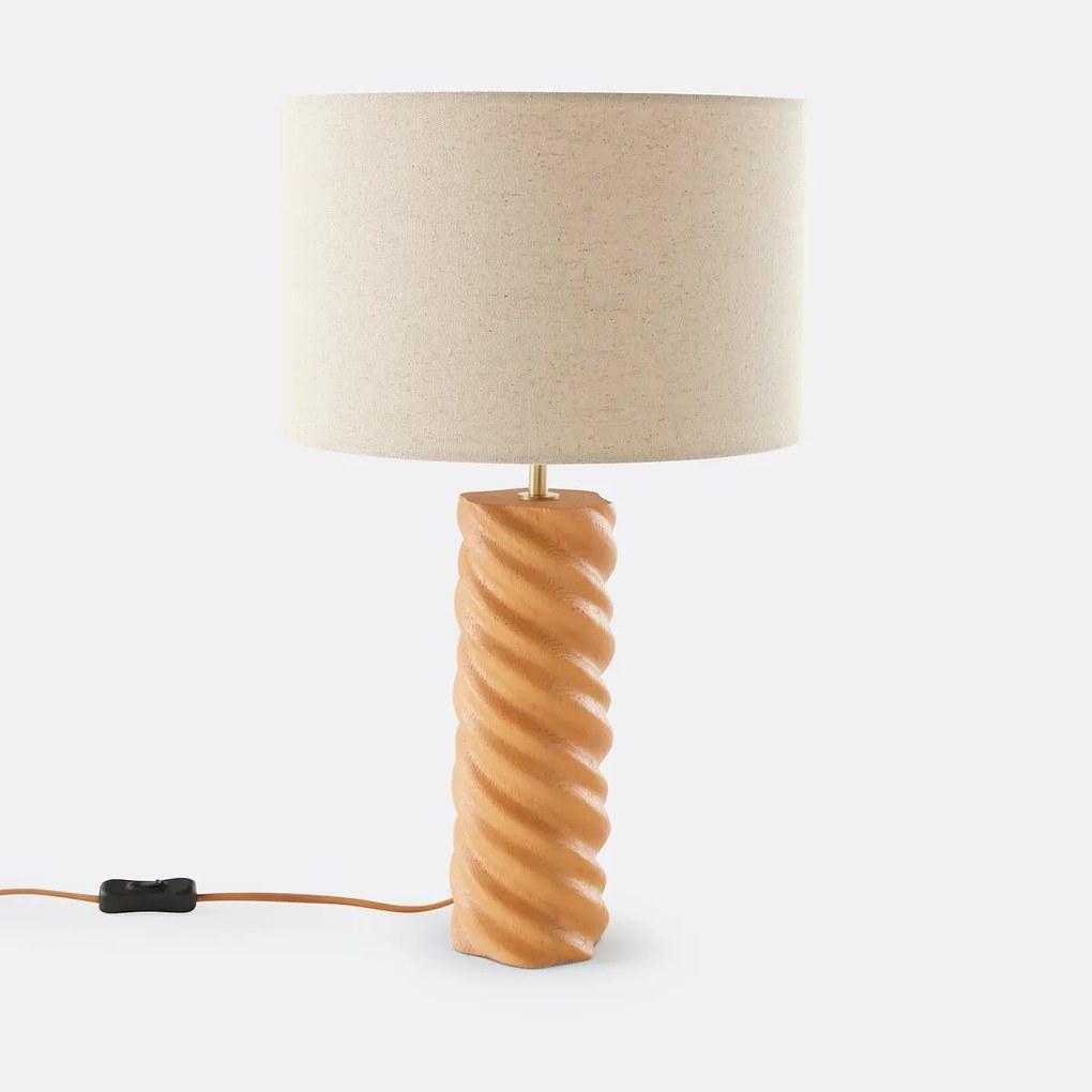 Lamp in eik en linnen, Dehen