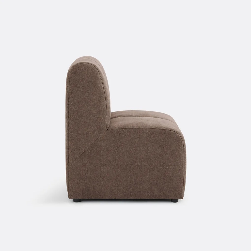 Modulaire tafelzetel, 1-zits, in fijne chenille, ANETA