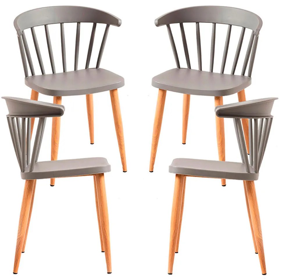 Pak 4 Candy Stoelen