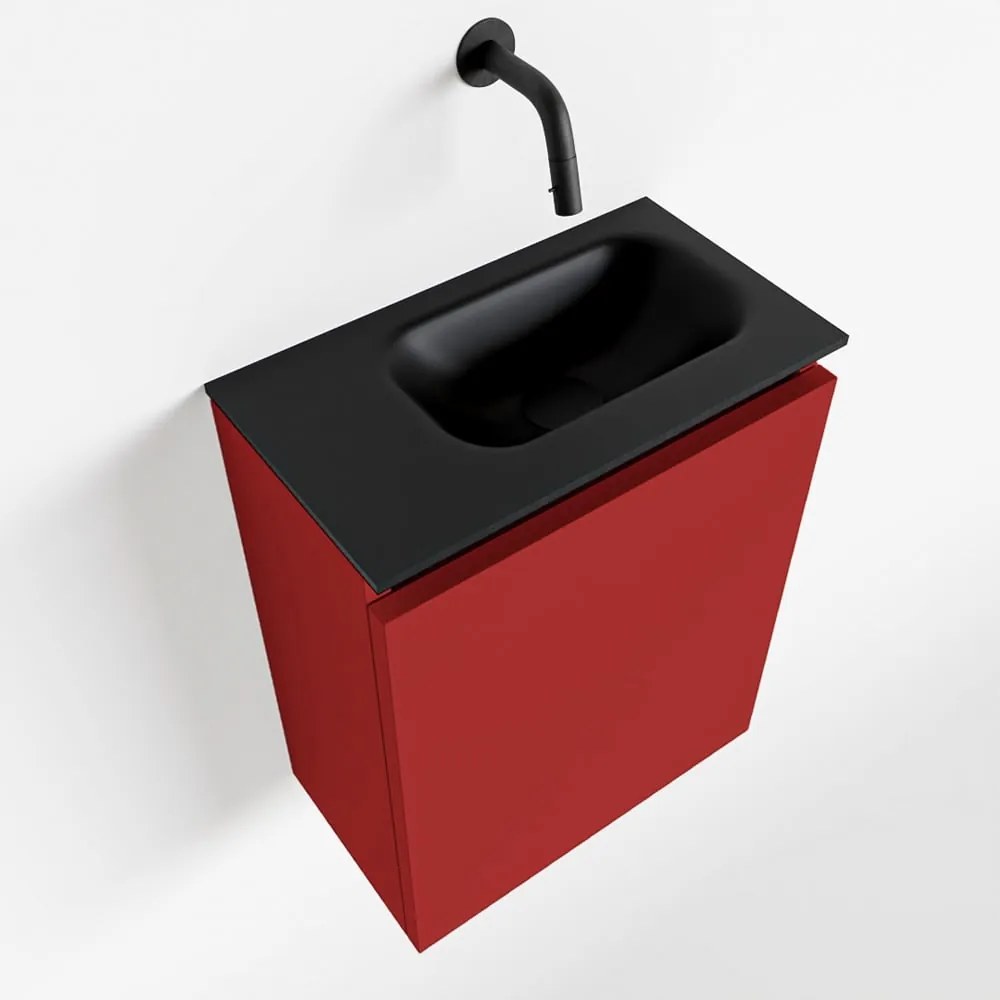 Mondiaz Ture 40cm toiletmeubel fire met wastafel urban rechts geen kraangat