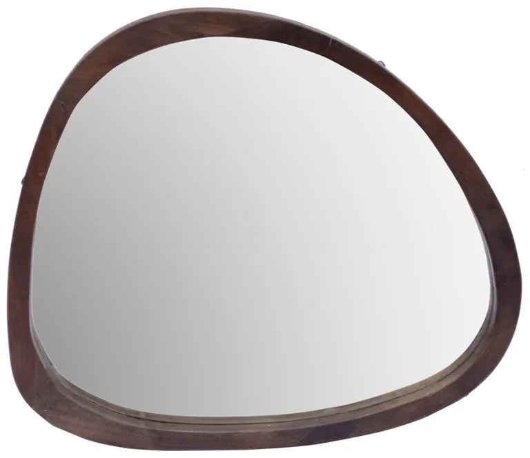 Livingfurn Joy wandspiegel 80cm donkerbruin