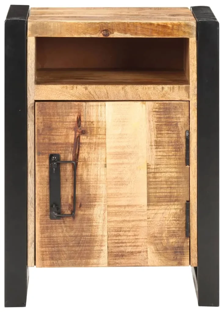 vidaXL Nachtkastje 40x35x55 cm massief mangohout