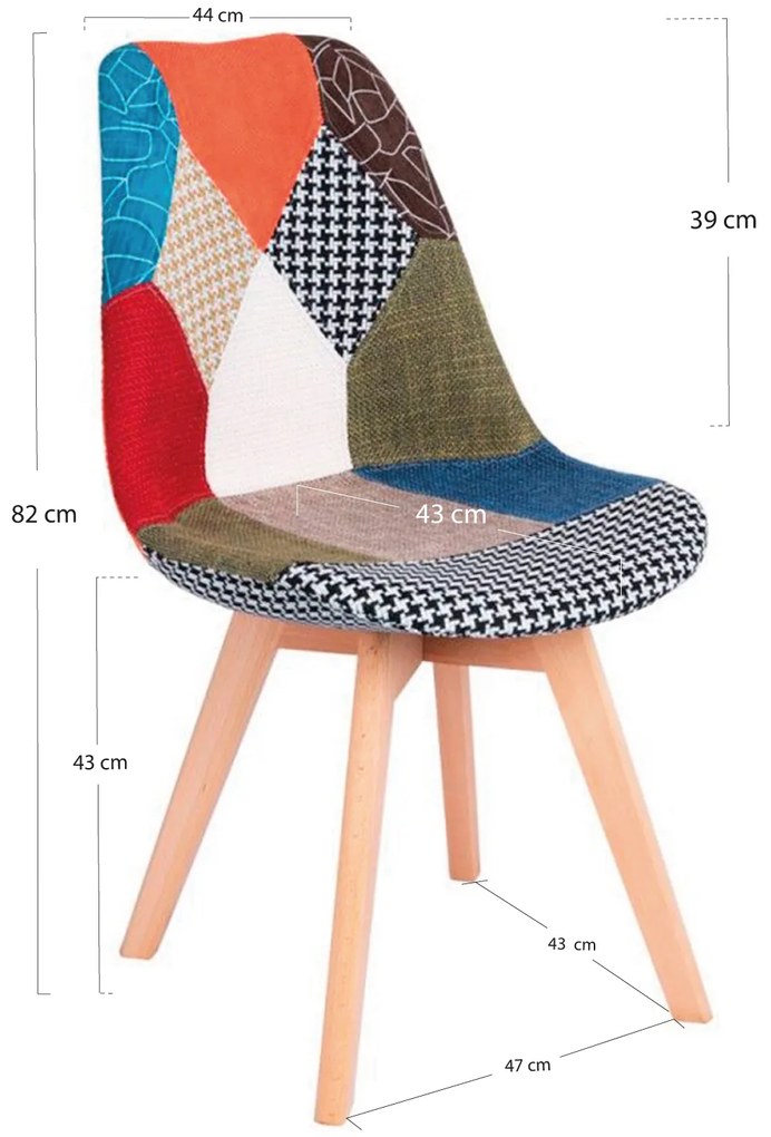Synk Patchwork Stoel