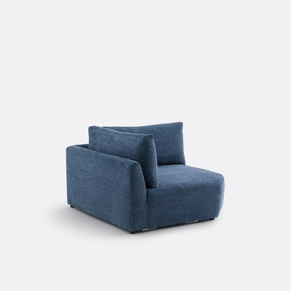 Omkeerbare hoekmodule, gemêleerde chenille, Monica