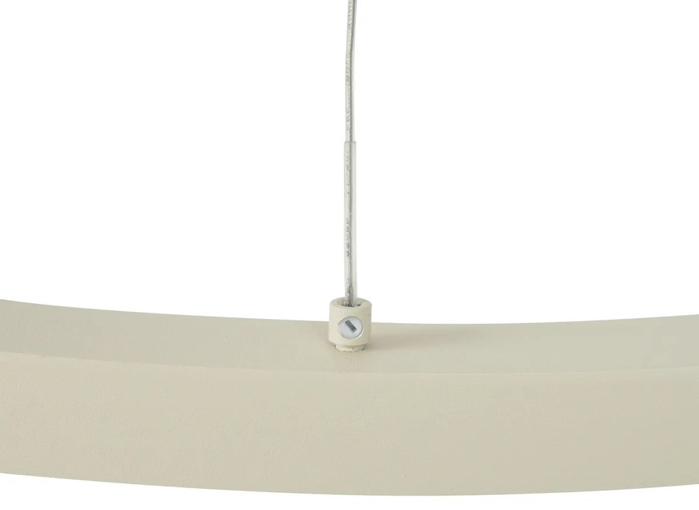 Design hanglamp beige 60cm incl. LED 3-staps dimbaar - Girello