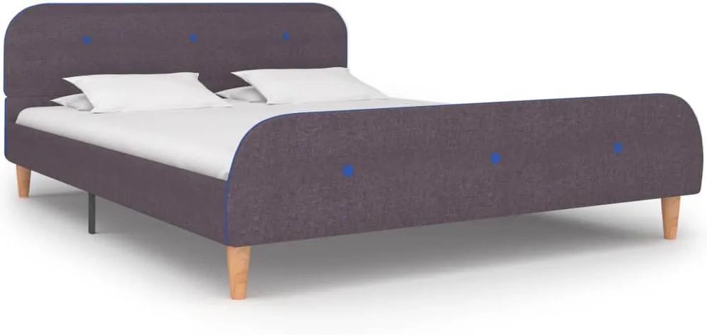 Bedframe stof taupe 140x200 cm