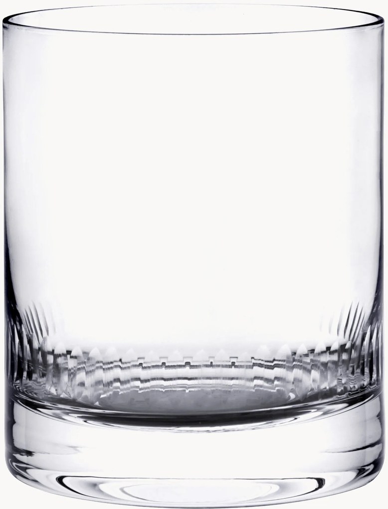 Mondgeblazen kristallen whiskyglazen Spears, 2-delig