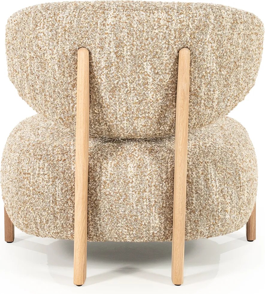 Boucle Stoel Beige Naturel